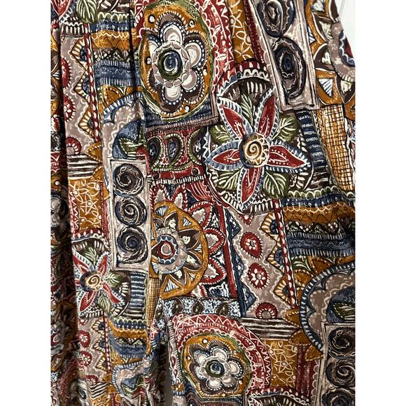 VTG Expo Hippie Boho Indie Gypsy Jumper Women 12 Colorful Pattern Artsy Funky - Picture 8 of 11